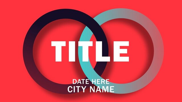 Modern Design Event Announcement Animated Poster Title