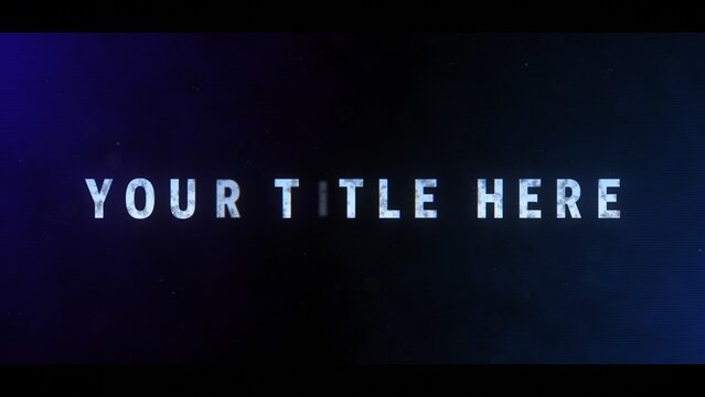 Cinematic Digital Distortion Cyber Title Intro