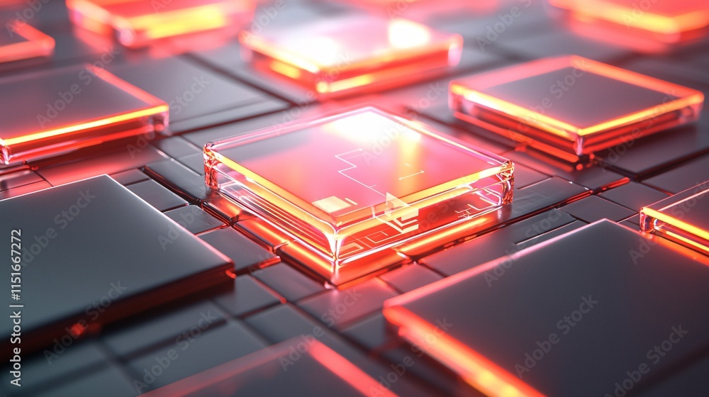 Poster consumer trends and behavior and branding concept. futuristic technology circuit board with glowing 