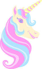 Unicorn Colorful Illustration