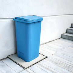 A dustbin is a container used for holding waste and garbage,