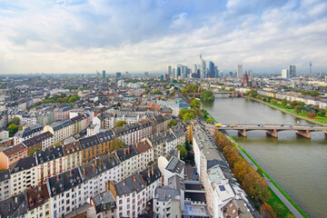 Obraz premium Frankfurt am Main, big skyline