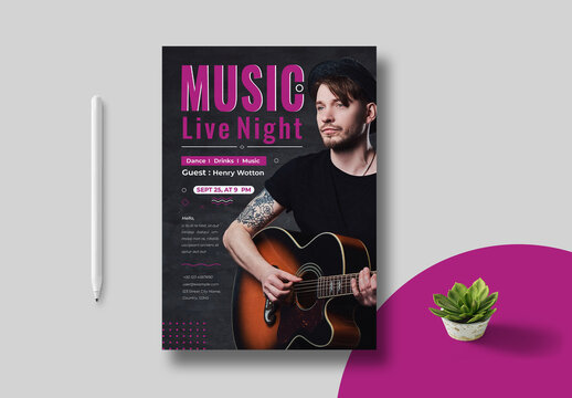 Classic Music Flyer Template