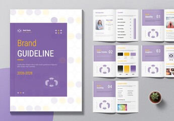Creative Brand Guideline Template Layout