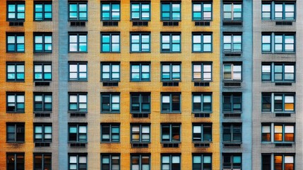 Urban Architecture: A Symphony of Windows and Colors