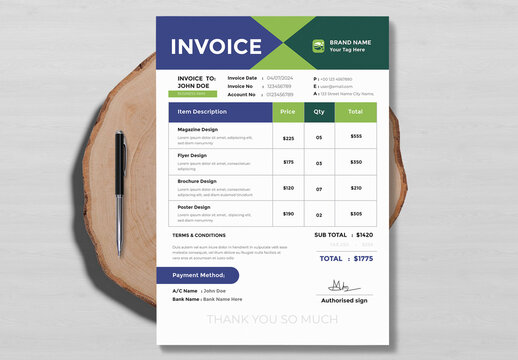 Minimal Invoice Layout