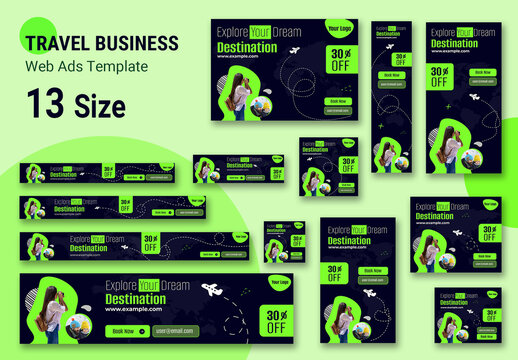 Travel Web Banner Design