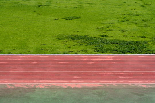 Outdoor sports field Athletics track