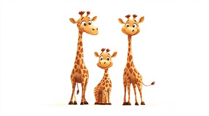 Obraz premium giraffe isolated on white