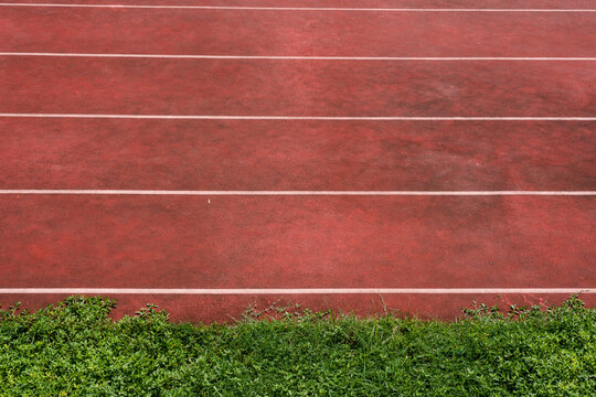 Outdoor sports field Athletics track