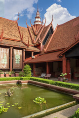 courtyard of The National Museum of Cambodia in Phnom Penh, Cambodia