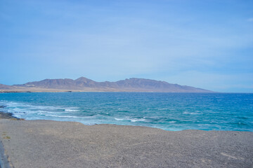 Ocean landscape at the southernmost point of Fuerteventura