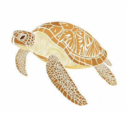 turtle on a white background
