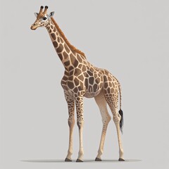 Obraz premium giraffe on white