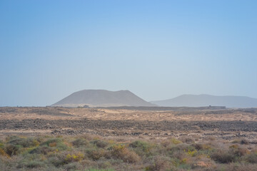 Nature at the foot of volcanoes in the Camino Natural area of ​​Fuerteventura