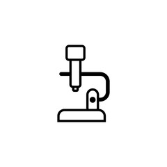 microscop icon isolated on white