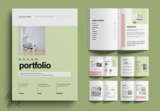 Modern Brand Portfolio Template for Creative Businesses