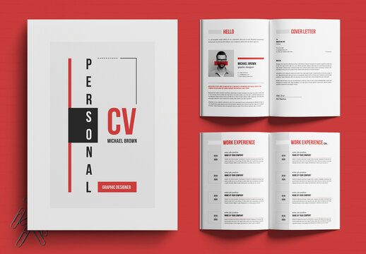 Modern CV and Portfolio Template for Creative Professionals