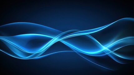 Abstract Blue Wave Energy Flow Design