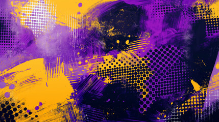 purple yellow abstract background with dots