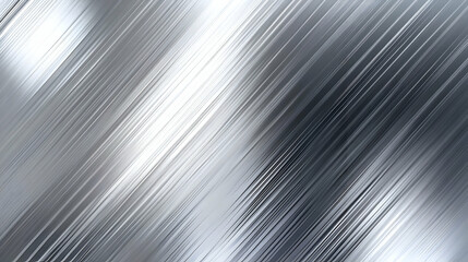 Silver Metal Texture: Abstract Diagonal Lines Background