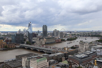 London, England - a view at the city centre and river