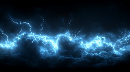 Vibrant sparks fly as electric blue lightning bolt releases bright wallpaper image