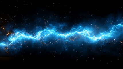 Obraz premium Bright electric streams glowing dynamically against a surreal cosmic background design wallpaper image