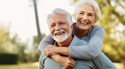 Fototapeta premium portrait of senior couple