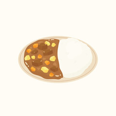 japanese curry rice dish