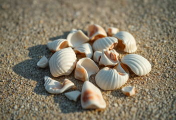 shells on the beach