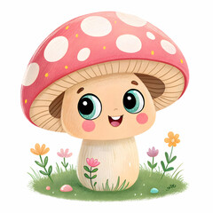 A mushroom is a fungi, often with a cap and stem,