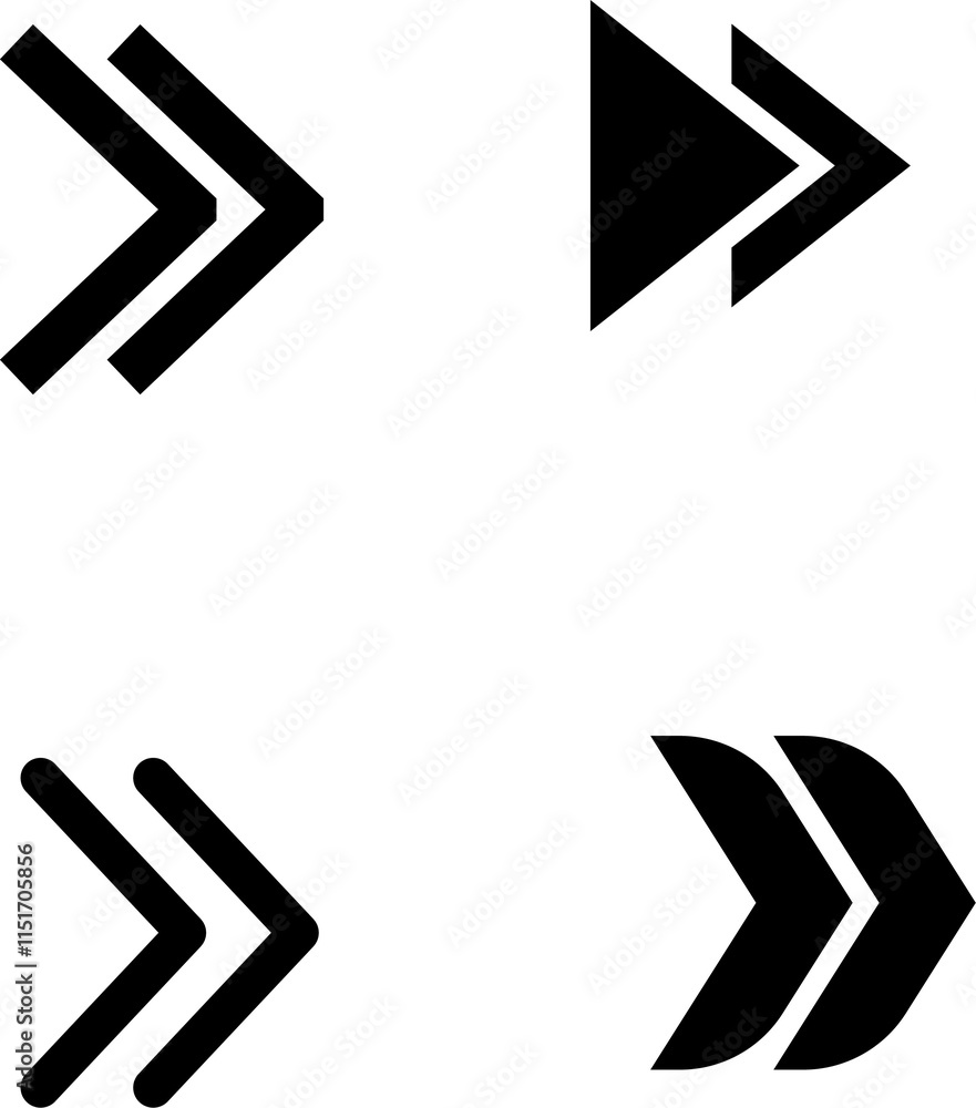 Poster arrow vector set. arrow icon collection. variety of different arrows symbol for web ui design. flat 