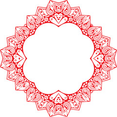 Beautiful flower art and mandala vector design