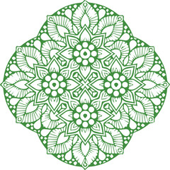 Beautiful flower art and mandala vector design