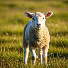 Fototapeta premium sheep in a field