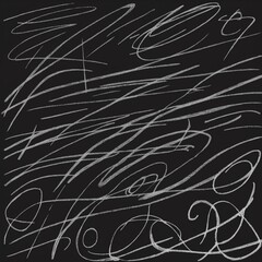 Naklejka premium dark scribbles isolated on white