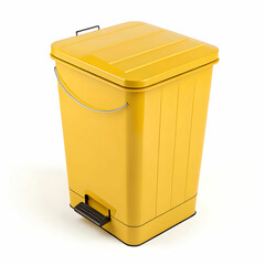 A dustbin is a container used for waste disposal, often made of plasti