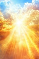Naklejka premium blurred sun rays softly blurred rays of sunlight on a white back