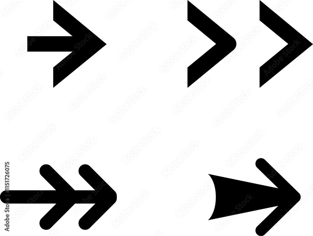 Poster arrow icon set. arrow vector collection. vector arrows. cursor. arrow icon pack