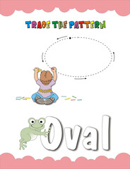 With this worksheet, preschoolers can practice drawing simple shapes and build fine motor skills by tracing along the doted lines