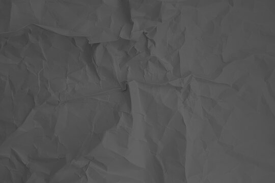 Old grey paper texture. Crumpled facture