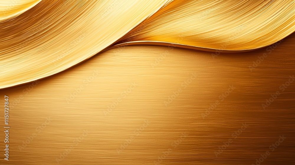 Poster abstract golden wave design with a textured background, creating a sense of luxury and elegance. the