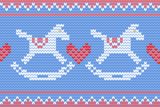 knitted christmas background