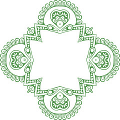 Beautiful flower art and mandala vector design