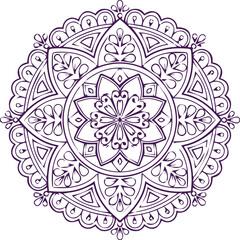 Beautiful flower art and mandala vector design
