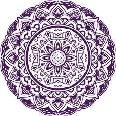 Beautiful flower art and mandala vector design
