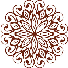 Beautiful flower art and mandala vector design