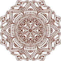 Beautiful flower art and mandala vector design
