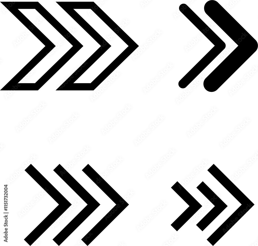 Poster collection of black arrow signs and direction pointers in different styles. arrows symbols. black ar